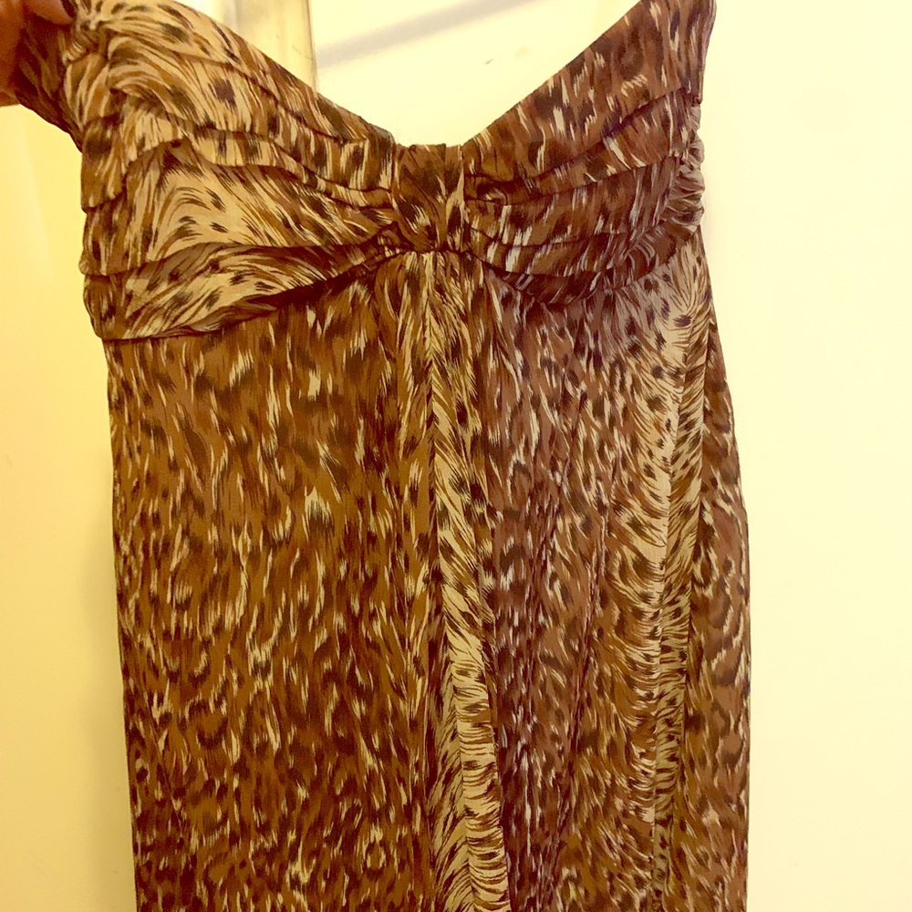 Leopard Betsey Johnson strapless sweetheart dress